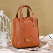 1pc Large Capacity Makeup Bag, Portable Large Opening Makeup Bag, Double Zipper Home Travel Bag