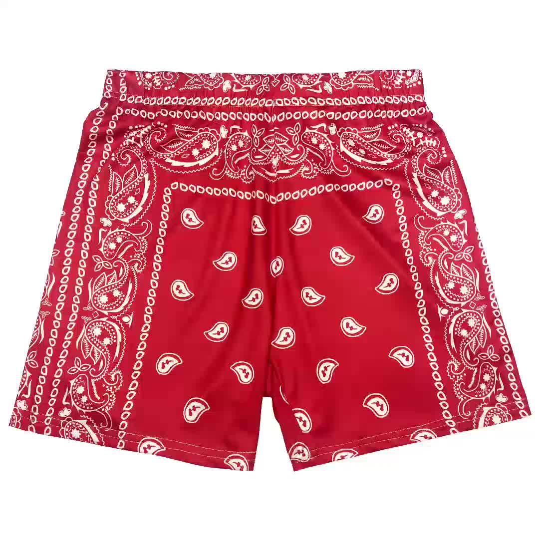 New European and American Women's Summer Clothes Paisley Strappy Sleeveless Shorts Two-Piece Set