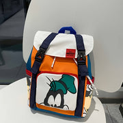 Mickey Mouse & Minnie Mouse Backpack - Lightweight, Adjustable Strap, Zipper Closure, Casual Style, Hand Washable, Nylon Material, Ideal for School & Everyday Use, School Backpack | Playful Design | Durable Zippers, Mickey Mo