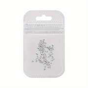 100pcs/bag 1.5*3mm Rhombus Cubic Zirconia Nail Charms, White Glitter Diamond Shaped Rhinestones, Low Allergenic Nail Art Jewelry, Bridal Manicure Accessories, Nail Decoration Supplies for Hand and Foot Care