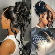 200 Density 360 Lace Front Wig Human Hair Body Wave Lace Front Wigs Human Hair Wigs For Women Pre Plucked Brazilian Lace Frontal Wig Human Hair Lace Closure Wig Natural Color