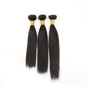 3 Bundles 10A Brazilian Virgin Human Hair Extensions Straight 100% Unprocessed Thick Tangle-Free 10-30 Inch for