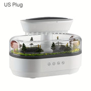 Raindrop Aromatherapy Micro Landscape Humidifier - Long-Lasting, Multiple White Noise Options, Large Capacity, Easy Top-Fill Design - Ideal for Bedrooms & Offices, Home Appliance, Gift