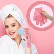 100pcs Exfoliating Gloves Bulk Double Sided Nylon Colorful Bath Shower Gloves For Men Women Beauty Spa Massage Shower Deep Clean Body Skin Scrubber Bathing Accessories, 13 Colors