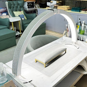 Nail Studio Set Lamp, Eyelash Lamp, Foldable Half Moon Lamp, With Remote Control And Phone Stand, 7 Colors And 10 Brightness Can Be Adjusted For Salon Nail/tattoo/eyebrow Tattoo/facial Beauty Lamp