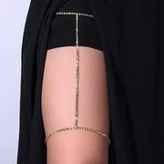 Rhinestone Leg Chains - Sparkling Body Chain with Luxurious Accents, Iron Construction, Perfect for Beach, Pool, and Party Wear, Beach Accessories|Sexy Legwear|Rhinestone Chains
