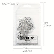 39.37inch Long Luxury Crystal Sparkling Chain Nail Charms with Rhinestones, 1.5mm Shinying Glitter Silvery Nail Art Metal Steel French Manicure Crystal DIY Nail Art Decoration, Nail Art Supplies for Women And Girls