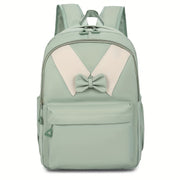 Airline Approved Unisex Carry-On Backpack - Foldable Oxford Fabric with Adjustable Straps, Zipper Closure & Pink Bow Design for College, Travel, Hiking, School (Hand Wash Only), Travel Backpack | Casual Backpack | Durable Bac