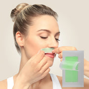 WAXKISS Green Aloe Vera Hair Removal Wax Strips Ready-To-Use Peel-Off Face Eyebrow Lip Mustache Cheek Wax Hair Removal Small Wax Strips Portable And Practical Painless And Fast Hair Removal Gentle And Non-Irritating 20 Small