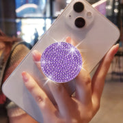 A Sparkling Diamond Phone Pull-Out Stand, a Creative And Colorful Foldable Phone Holder, Perfect for Lazy Users And an Ideal Gift for Holidays.