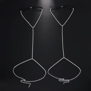 Sparkling Rhinestone Adjustable Thigh Chains, Sexy Elastic Body Chain Leg Rings, Simple Alloy Body Jewelry for Nightclub Party, Valentine'S Day Gift, All-Season Wear