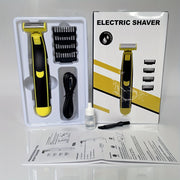 Men's beard electric shaver, USB charging, bikini body hair trimmer beauty set, floating blade, dry and wet dual-purpose, portable travel electric shaver, for dad, Father's Day gift for men