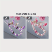 Fashionable Universal Phone Accessory With A Short Crystal Chain, Pure Phone Case, Pendant, And Wrist Strap