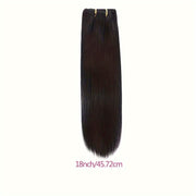 Straight Human Hair Clip In Hair Extensions For Women 100% Unprocessed Full Head Brazilian Virgin Hair Natural Black Color, 8/Pcs With 18Clips, 4.06 oz