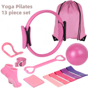13pcs Purple Pilates & Yoga Equipment Set | Professional Training Combo | Core Strengthening, Flexibility Enhancing | Home Workouts, Yoga Sets for Women Pilates at Home Equipment Pilates