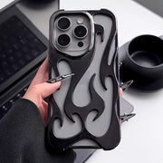 Cutout Cooling Flame Electroplating Bright Surface Suitable for Case for iPhone16/16Pro/16Promax/16plus 15/15Pro/15Promax/14/14Pro/14Promax/13/13Pro/13Promax/12/12Pro/12Promax/11/11Promax Mobile Phone Case