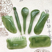 7pcs Gua Sha Beauty Massage Tool Set - Natural Resin Gua Sha Scrapers For Face, Back & Neck - Relax Muscles & Release Stress - Mother's Day Gift