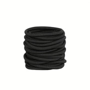 20/30/50pcs Women's Simple Basic Elastic Hair Band Hair Ring, 4mm Durable Ponytail Hair Rope, Suitable for Thick Hair, Curly Hair and All Hair Types