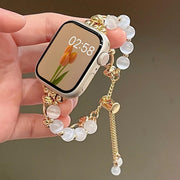 1pc Women's Fashion Cat Eye Stone Bead Bracelet with Adjustable Rope Buckle - Elegant Beaded Design, Versatile Accessory for Watch, Jewelry & Fragrance Display, Fashion Accessory | Stylish Timepiece Enhancement | Goldtoned Ha