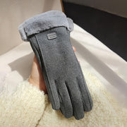 1 pair of all finger warm bicycle gloves - windproof,, stylish Women's winter gloves - hand wash only, perfect for autumn and winter seasons, the perfect gift for women