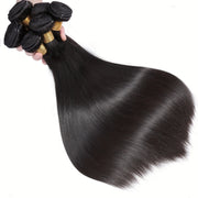 10A Human Hair Bundles Straight Hair Bundles Brazilian Straight Human Hair Bundles Unprocessed Virgin Weave 1 Bundles Human Hair Raw Remy Hair Bundles Deals Natural Black