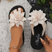 Women'S Bohemian Flip Flops - Black, Red, Green & Pink with Floral Accents, Casual Sandals for Beach, Pool & Everyday Wear, All-Season Comfort, Rubber Sole, Slip-On Style, Casual Footwear | Bohemian Style | Rubber Sole Sandal