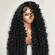 Loose Curly Wave Lace Front Wig HD Transparent 13x4 Frontal Human Hair Wigs For Women Pre Plucked 100% Human Hair Deep Loose Wave Wigs Natural Color 250% Density