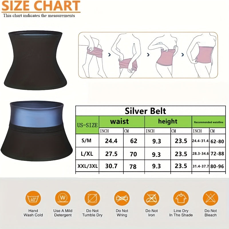 High Sweat Belt for Gym, Yoga & Sauna - Abdominal Control Belt with Flame Design, Non-Woven Fabric for Intense Workouts, Core Support & Weight Loss, Hand Wash/Dry Clean, Flame Pattern Design | Breathable Material