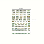 3D Money Dollar Sign Nail Art Stickers, Self-Adhesive Paper Decals, Casual Style, No Effect, for DIY Acrylic Nails, Manicure & Pedicure Decor