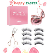 1/4/8pcs Easter Bunny Magnetic Lashes - 3D False Eyelashes Kit with Applicator | No Glue, Reusable & Waterproof | Natural Cat Eye Look, Easy to Wear, No Eyeliner Needed - Perfect Easter Gifts, Party Favors & Daily Wear