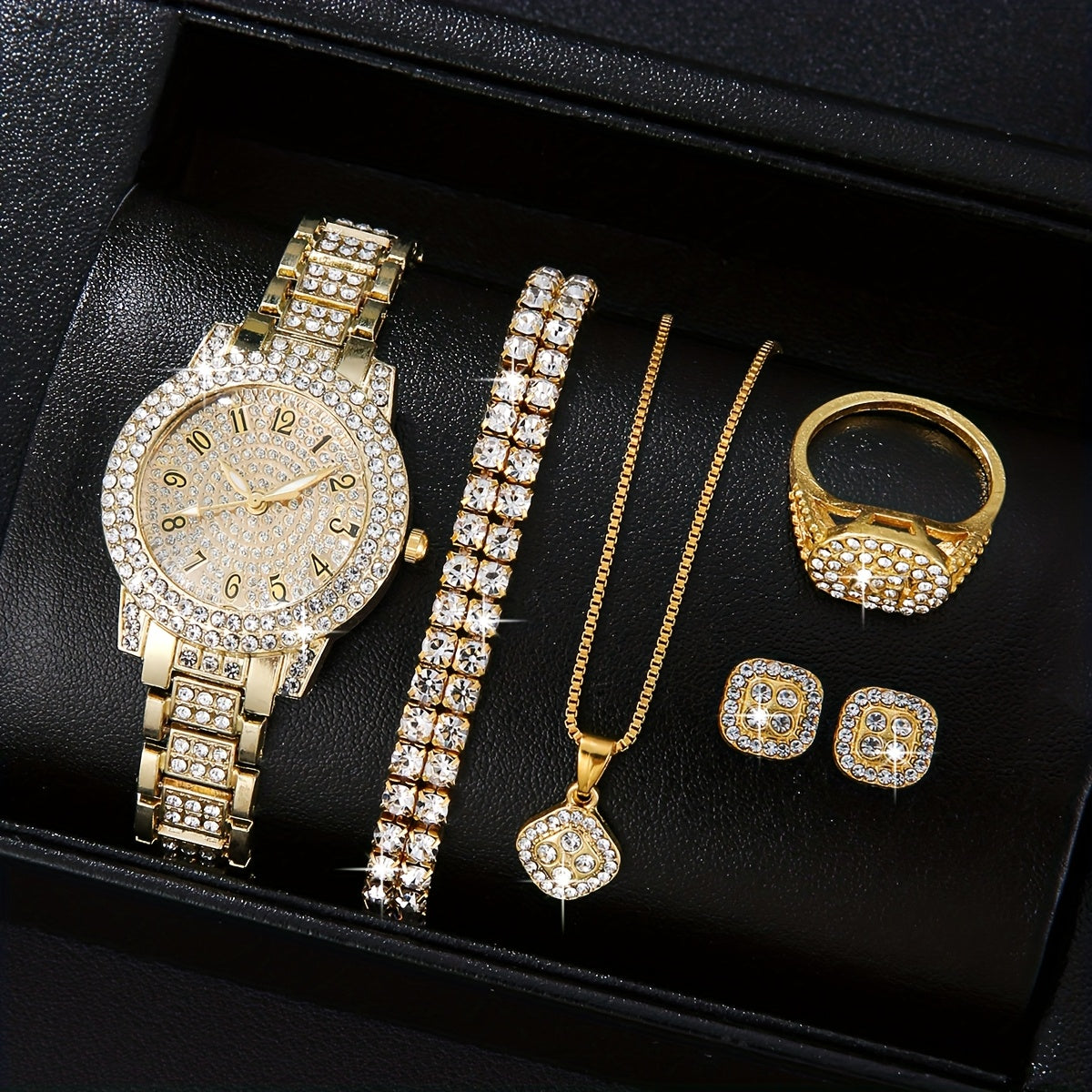 Elegant Women'S Quartz Wrist Watch, Round Case, Non-, Alloy Band, Fashionable Accessory with Button Battery - Ideal Gift (1pc)