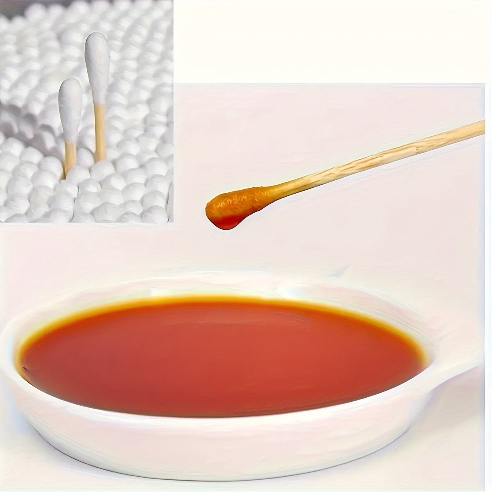 500pcs Natural Cotton Swabs with Thick Spiral Tips & Solid Fungus Sticks - Pointed Round Design for Precise Cleaning, Unscented, Individually Packaged in Clear Plastic Containers
