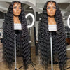 24/32 Inch Curly Wave Lace Front Wig for Women - 13x4 Glueless Deep Part Synthetic Heat Resistant Fiber Wig with, 180% Density Loose Wavy Hairpiece for Halloween Christmas Daily Party Use, Party Hairpiece | Wig | Easy Wear Wi