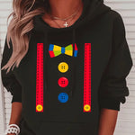 Printed European And American Fleece Hooded Sweatshirt