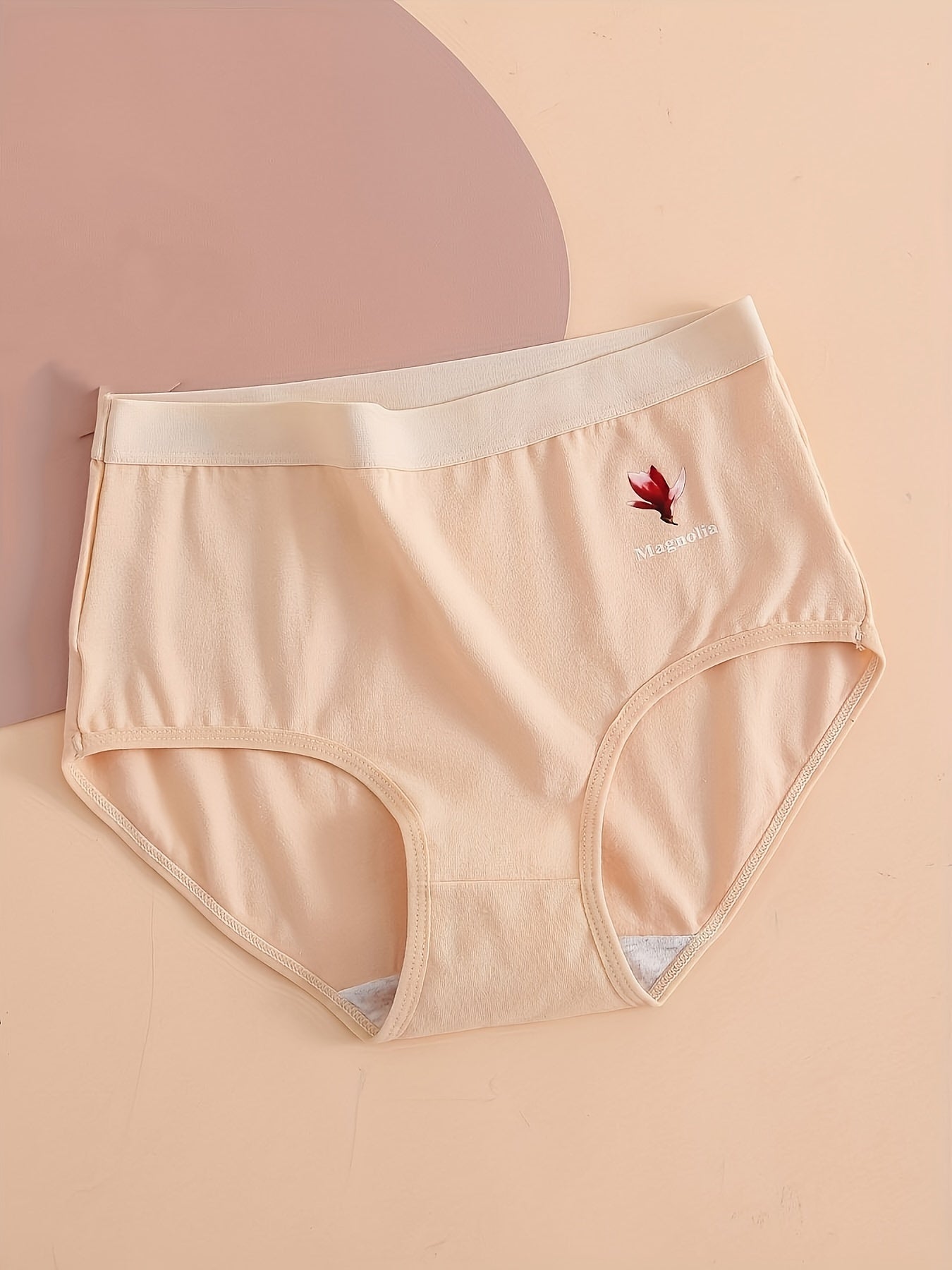 10 Pieces Comfortable Printed Women's Briefs, Fruit Botanical Print, Women's Underwear Panties
