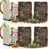 4pcs of 150g African Black Soap, Coffee Soap, Selected Cocoa Beans from West Africa, Deep Cleansing Facial and Body Soap, Oil Control and Moisturizing, Long-lasting Fragrance, Coconut Oil, Rosemary Essential Oil, Deep Cleansi