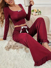 Women's Valentine's Day Red Trumpet Pajama Set