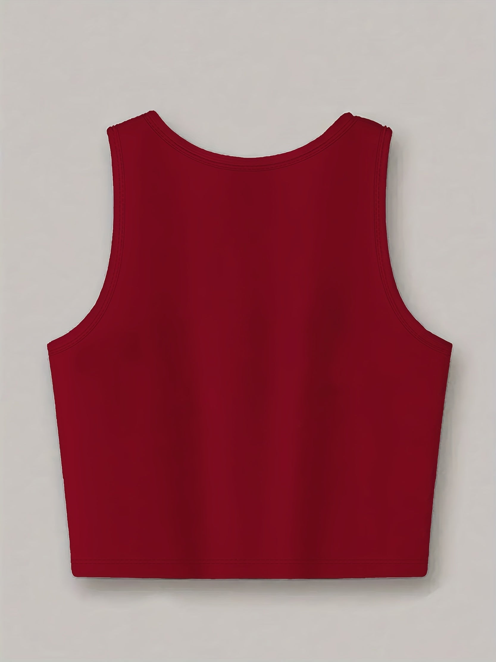 [Casual Fashion Crew Neck Vest] Lip Pattern Vest, Sleeveless Casual Fashion Crew Neck Vest, Spring/ Summer Women's Top