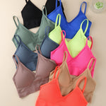 Solid Seamless Vest Top, Simple Elastic Breathable Cami Top, Women's Lingerie & Underwear