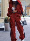 Women'S Casual Gingham Pantsuit with Lapel Collar and Zipper Details, 100% Polyester Woven Fabric, for Fall/Winter