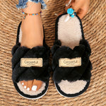 Comfortable And Casual Indoor Slippers for Women, Flat, Open-Toe, for All Seasons.