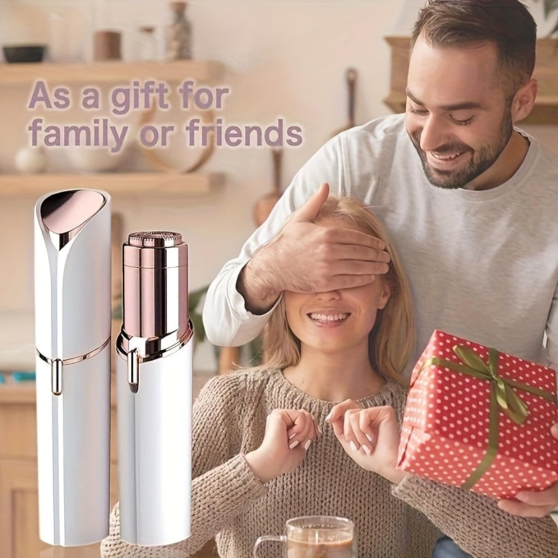 Facial Hair Remover For Women, Painless Hair Removal Device Portable Womens For Lip, Chin With USB Rechargeable, Rose Golden &Red &White