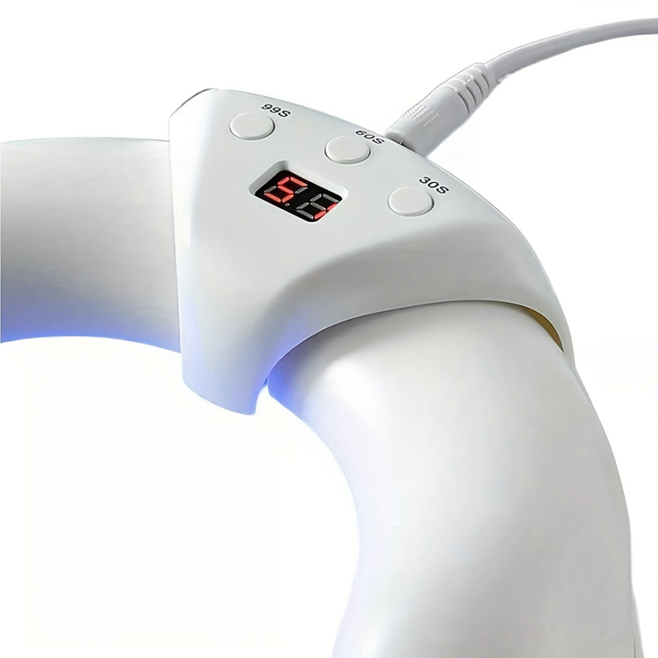 LED Nail Lamp, USB Powered Manicure Light - Full Blue Light Manicure Lamp, Ergonomic Design, Odorless, Easy to Use, Perfect Gift for Women