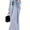 Women's Long Sleeve Striped Shirt Dress