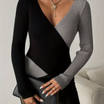 Viscose Blend, Long Sleeve, Solid Color for Spring/Autumn