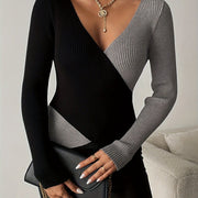 Viscose Blend, Long Sleeve, Solid Color for Spring/Autumn