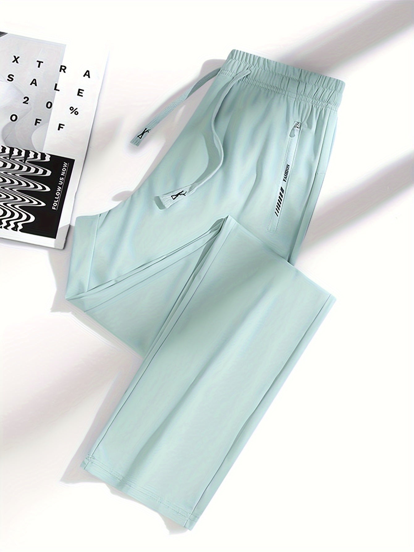 Set of 3 Women'S Sports Long Pants Made of, Lightweight And Breathable, Casual Athletic Trousers with Zipper Pockets And Elastic Waist, Straight-Leg Design.