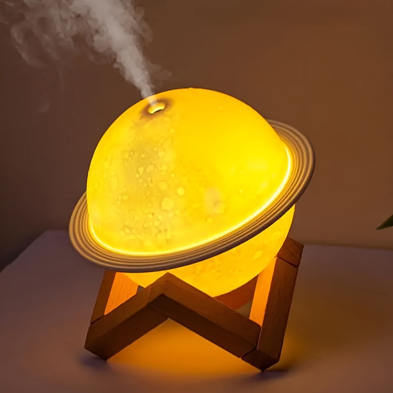 1pc Star-Shaped USB Humidifier with Mist Output, Silent Operation, 3-Level Adjustable Warmth, Aromatherapy, Reduces Stress & Helps Sleep, Decorative Plastic Air Atomizer with Ambient Night Light, Humidifier for Bedroom