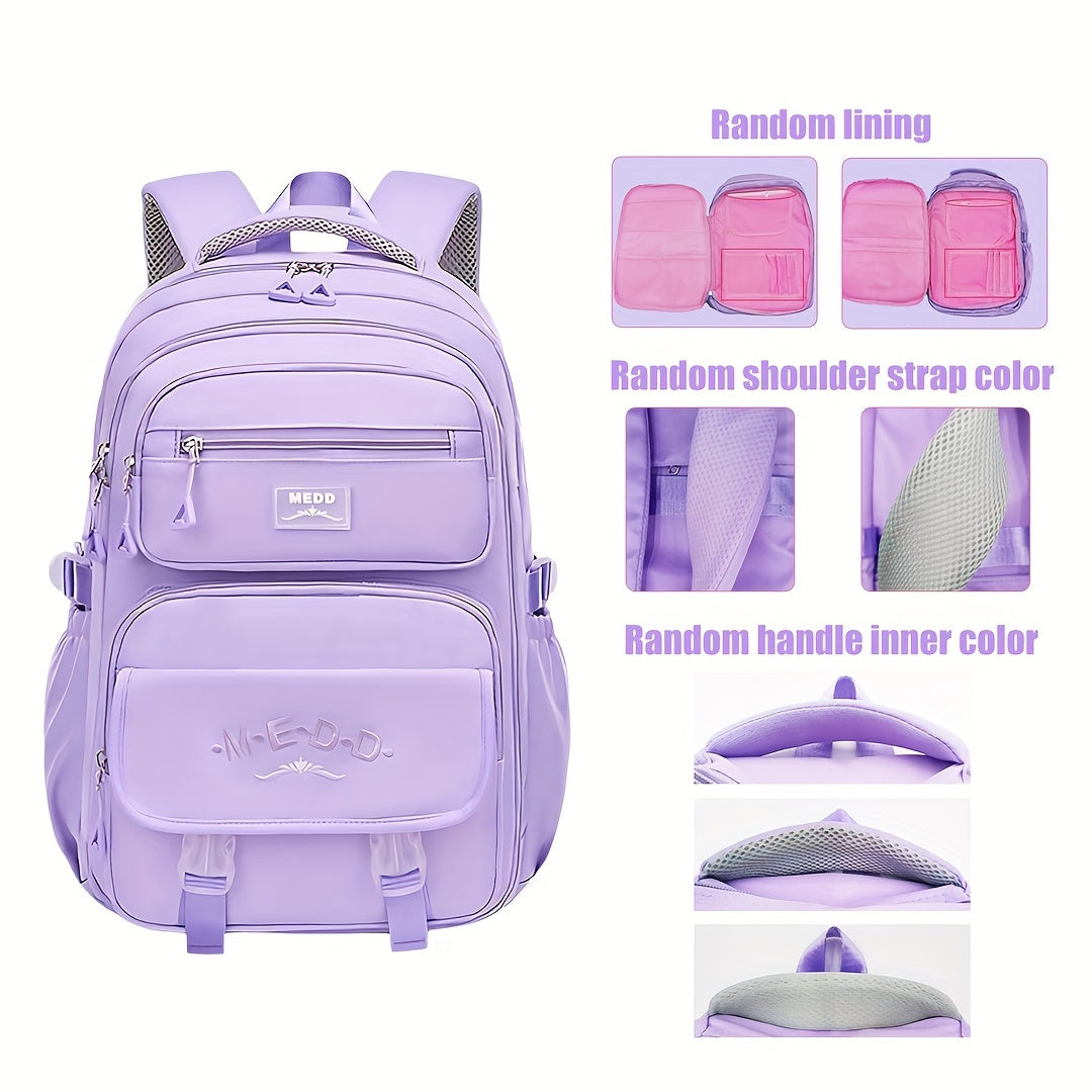 15.6-Inch Large Capacity Minimalist Laptop Backpack - Water-Resistant Nylon, Lightweight, Trolley Sleeve, Laptop Compartment, Zipper Closure, 80cm Adjustable Shoulder Strap - Perfect for Outdoor Travel, Casual Fashion, and Da