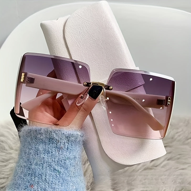 Retro Square Glasses, Popular Large Frame Glasses, Polarized Glasses For Women
